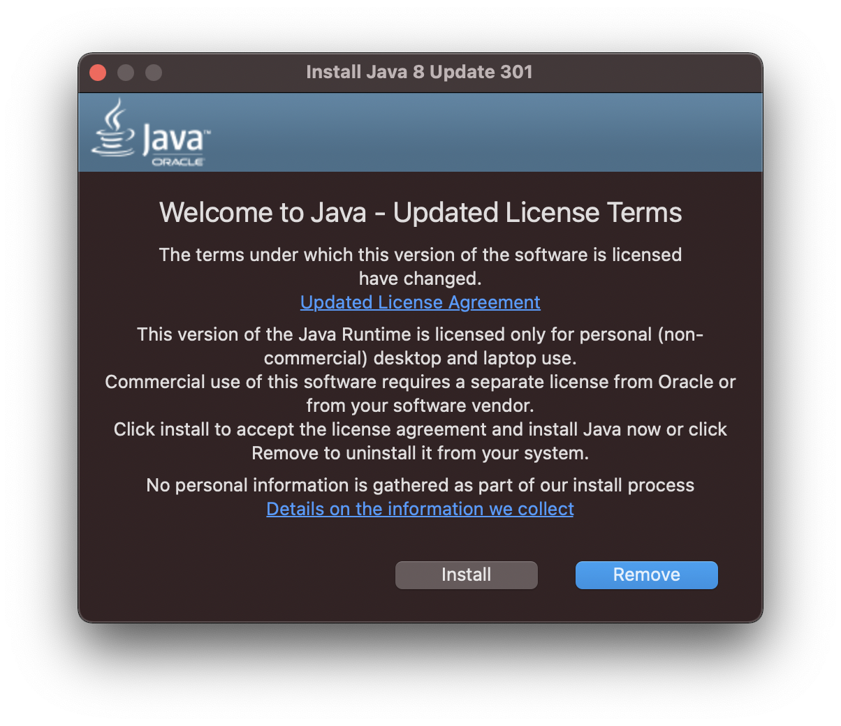 Java Updated License Terms